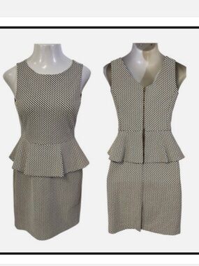 Banana Republic Peplum Sheath Dress Sz 14